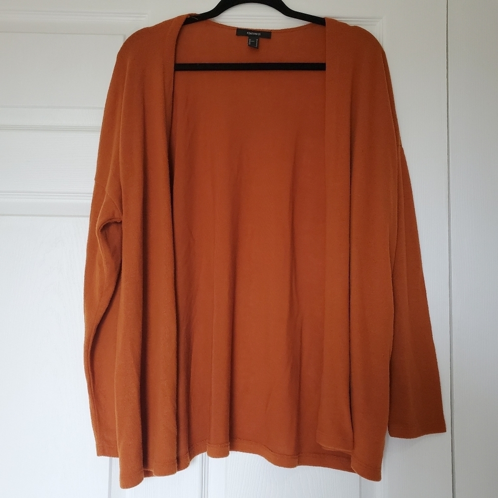 FOREVER 21 open front cardigan.M.